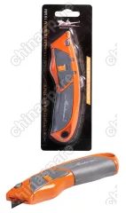 Нож строительный с трапециевидным сменным лезвием 19мм