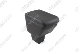 Автоподлокотник RESTIN для KIA Rio III, 2011-2016, черный, экокожа