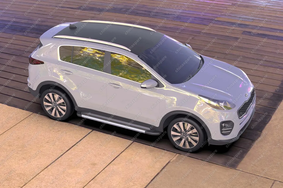 AFZDAALKSP1604 Комплект алюминиевых порогов Arbori Luxe Silver 1700 для KIA Sportage 2016-нв