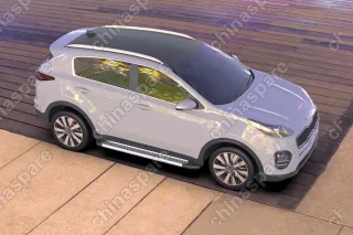 AFZDAALKSP1605 Комплект алюминиевых порогов Arbori Standart Silver 1700 для KIA Sportage 2016-нв