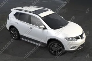 AFZDAALNXT1503 Комплект алюминиевых порогов Arbori Luxe Black 1700 для NISSAN X-Trail 2015-нв