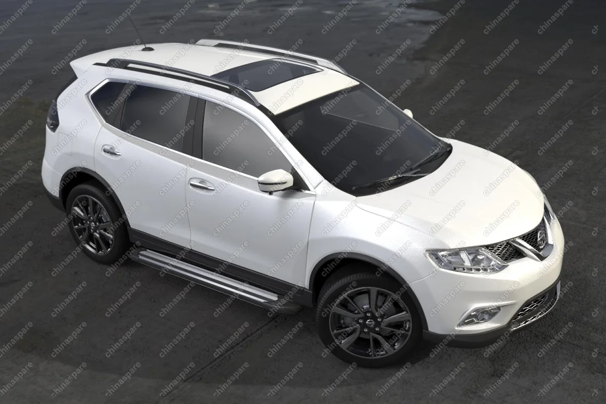 AFZDAALNXT1504 Комплект алюминиевых порогов Arbori Luxe Silver 1700 для NISSAN X-Trail 2015-нв
