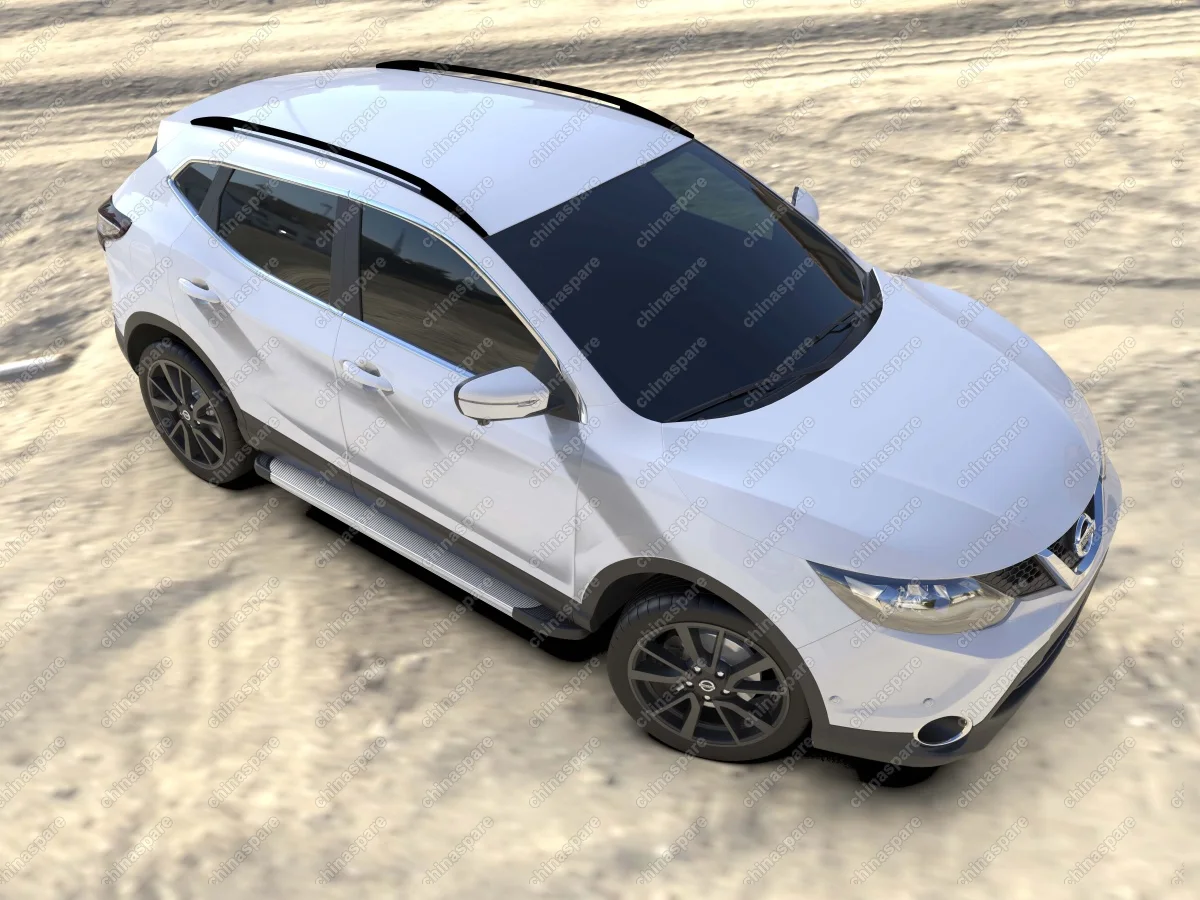 Комплект алюминиевых порогов Arbori Optima Silver 1700 для NISSAN Qashqai 2014-нв