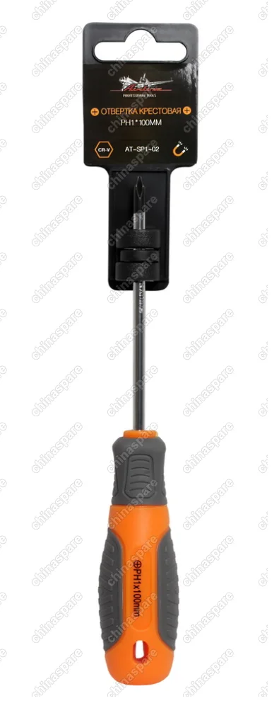 Отвертка крестовая с эргономичной рукояткой PH1*100мм