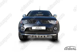 AFZDAML10 Защита переднего бампера d57 Arbori нерж. сталь для MITSUBISHI L200 2006-2015