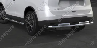 AFZDANXT1506 Защита порогов d76 с проступями Arbori нерж. сталь для NISSAN X-Trail 2015-нв