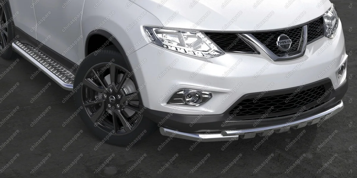 AFZDANXT1507 Защита порогов d57 с листом усиленная Arbori нерж. сталь для NISSAN X-Trail 2015-нв