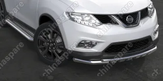 AFZDANXT1507 Защита порогов d57 с листом усиленная Arbori нерж. сталь для NISSAN X-Trail 2015-нв