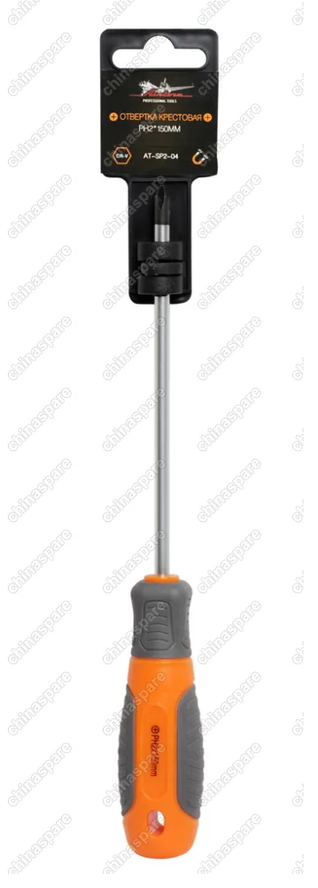 Отвертка крестовая с эргономичной рукояткой PH2*150мм