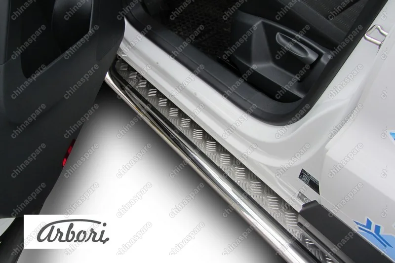 AFZDAVWTIG07 Защита порогов d57 с листом Arbori нерж. сталь для Volkswagen TIGUAN 2011-2017