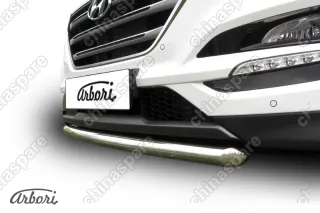 AFZDAHT4WD1503 Защита переднего бампера d57 Arbori нерж. сталь для HYUNDAI Tucson 2015-2018