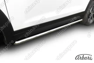 AFZDAHT4WD1504 Защита порогов d57 труба Arbori нерж. сталь для HYUNDAI Tucson 2015-2018