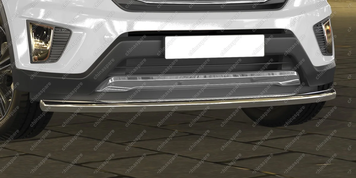 AFZDAHCRET4WD05 Защита переднего бампера d57 радиусная Arbori нерж. сталь для HYUNDAI Creta 2016-нв