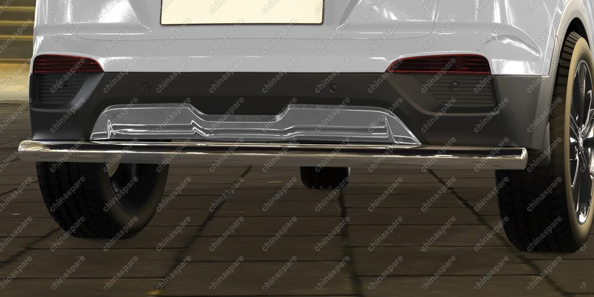 AFZDAHCRET4WD12 Защита заднего бампера d57 радиусная Arbori нерж. сталь для HYUNDAI Creta 2016-нв