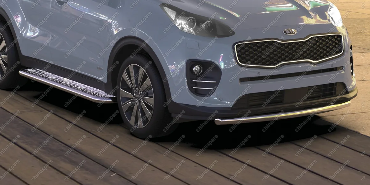 AFZDAKSP1601 Защита переднего бампера d57 Arbori нерж. сталь для Kia SPORTAGE 2016-2018