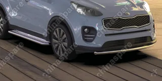 AFZDAKSP1601 Защита переднего бампера d57 Arbori нерж. сталь для Kia SPORTAGE 2016-2018