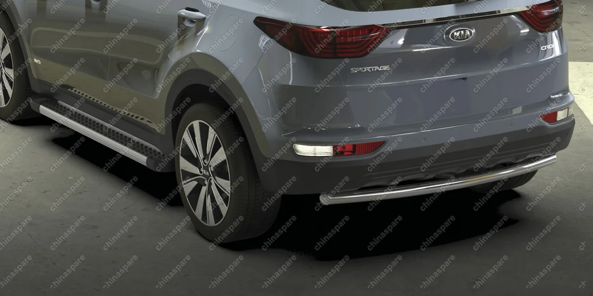 AFZDAKSP1607 Защита заднего бампера d57 Arbori нерж. сталь для Kia SPORTAGE 2016-2018