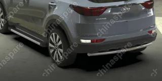 AFZDAKSP1607 Защита заднего бампера d57 Arbori нерж. сталь для Kia SPORTAGE 2016-2018