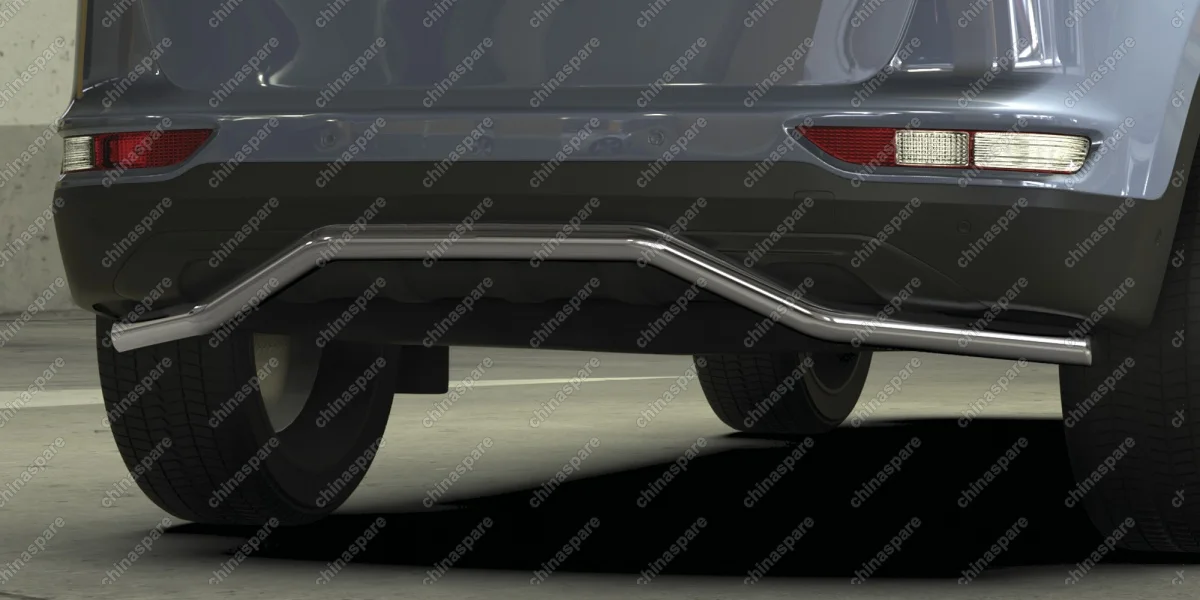 AFZDAKSP1608 Защита заднего бампера d57 "волна" Arbori нерж. сталь для Kia SPORTAGE 2016-2018