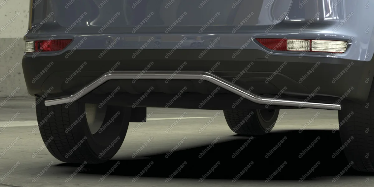 AFZDAKSP1610 Защита заднего бампера d42 "волна" Arbori нерж. сталь для Kia SPORTAGE 2016-2018