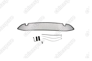 Сетка на бампер внешняя для NISSAN Qashqai 2014-2019, черн., 15 мм, для автомобилей с передним парктроником