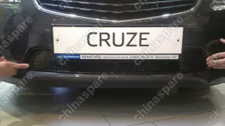 0109030915B Сетка на бампер внешняя для CHEVROLET Cruze 2009-2013, черн., 15 мм