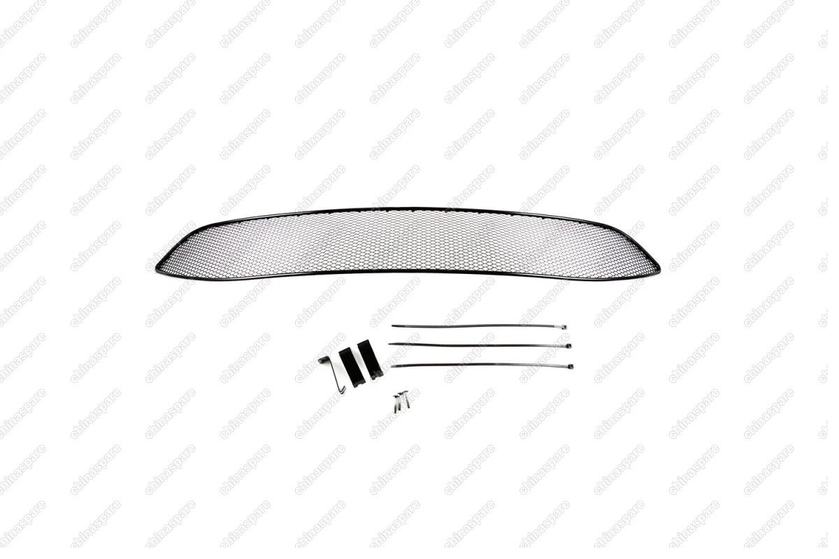 Сетка на бампер внешняя для NISSAN Qashqai 2014-2019, черн., 15 мм,  для автомобилей без переднего парктроника