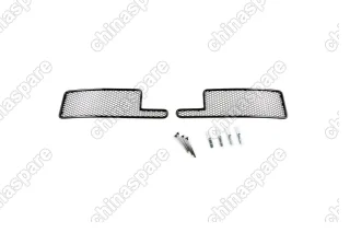 Сетка на бампер внешняя для TOYOTA Land Cruiser 200 2012-2015, 2 шт., черн., 15 мм