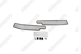 Сетка на бампер внешняя для TOYOTA Land Cruiser 200 2015->, 2 шт., черн., 15 мм