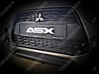 Сетка на бампер внешняя для MITSUBISHI ASX 2012-2015, черн., 15 мм