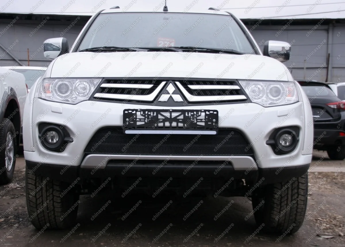 0138041415B Сетка на бампер внешняя для MITSUBISHI L200 2014-2015, черн., 15 мм
