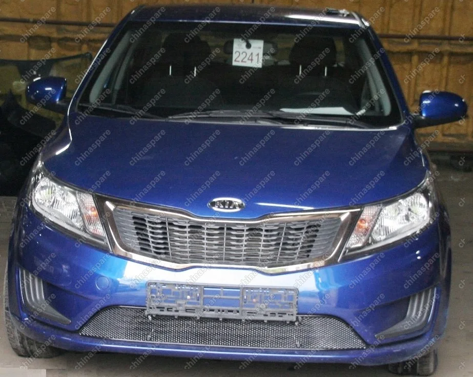 0130011115B Сетка на бампер внешняя для KIA Rio 2011-2014, черн., 15 мм