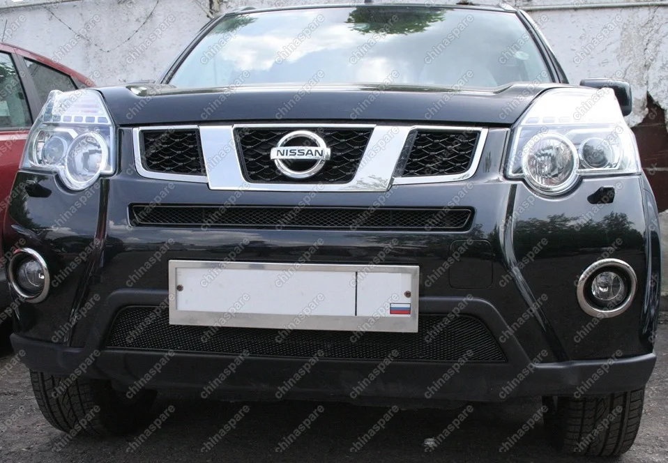 0139040715B Сетка на бампер внешняя для NISSAN X-Trail 2010-2015, 2 шт., черн., 15 мм
