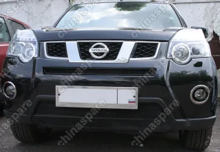 0139040715B Сетка на бампер внешняя для NISSAN X-Trail 2010-2015, 2 шт., черн., 15 мм