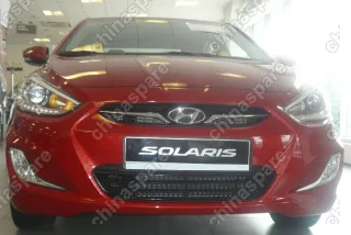 0125011015B Сетка на бампер внешняя для HYUNDAI Solaris 2011-2014, черн., 15 мм