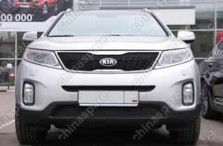 0130021215B Сетка на бампер внешняя для KIA Sorento 2012->, 2 шт., черн., 15 мм