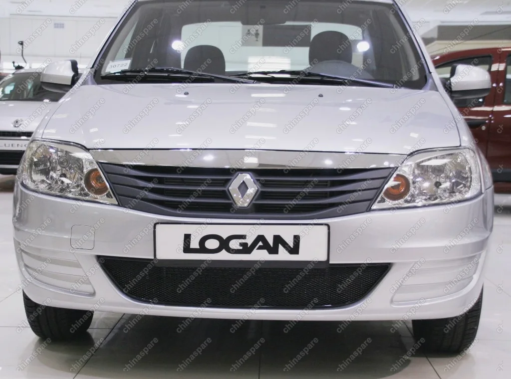 0143021015B Сетка на бампер внешняя для RENAULT Logan 2010-2014, черн., 15 мм
