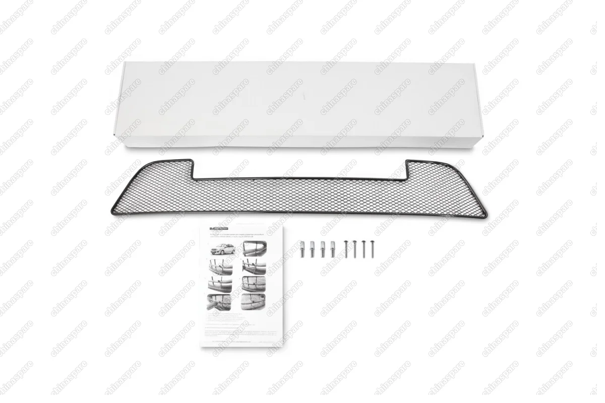 Сетка на бампер внешняя для LADA Granta Liftback 2014-2018, LADA Granta Sedan 2015-2018, черн., 15 мм