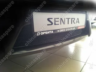 Сетка на бампер внешняя для NISSAN Sentra 2014->, черн.