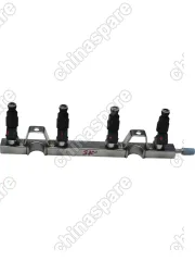 Рампа топливная в сборе с форсунками Great Wall Florid, Hover M2, M4 (уценка)