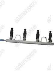 Рампа топливная в сборе с форсунками Great Wall Florid, Hover M2, M4 (уценка)