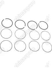 Кольца поршневые Teikoku Piston Ring 4G63 (R2 +0,50) (комплект) Great Wall Hover H3 +0,50