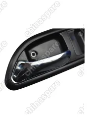 Ручка двери внутренняя левая (черная, хром) (в сборе) Great Wall Hover (уценка)