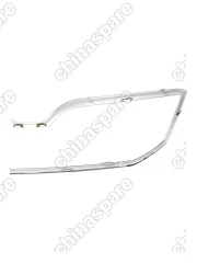 Молдинг решетки радиатора  Шкода Октавия А7 2013-2017, Skoda Octavia A7 молдинг решетки радиатора SAT ST-SD27-093M-A0, oem 5E0853761AF9R