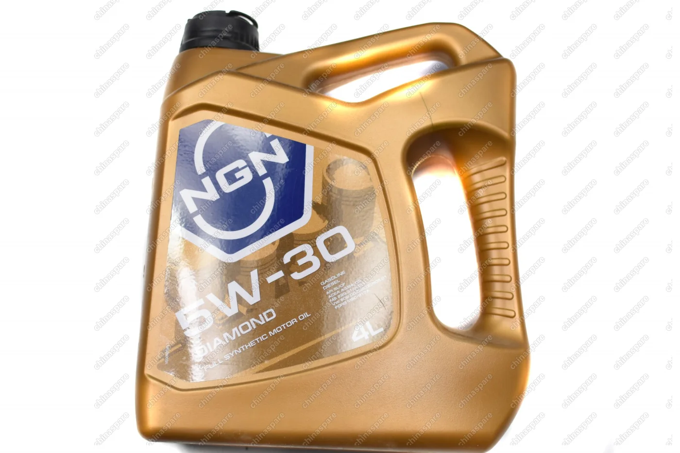 Масло моторное (синтетическое) «NGN» 5W-30 Diamond SL/CF 4л (Mercedes-Benz, BMW)