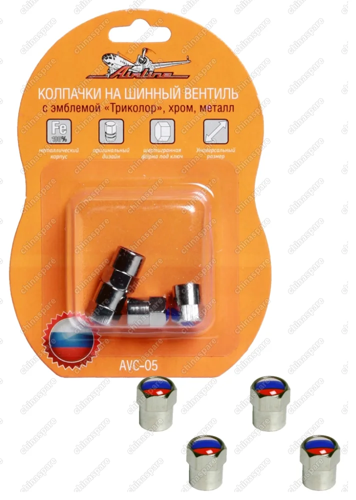 Колпачки на шинный вентиль с эмблемой Триколор