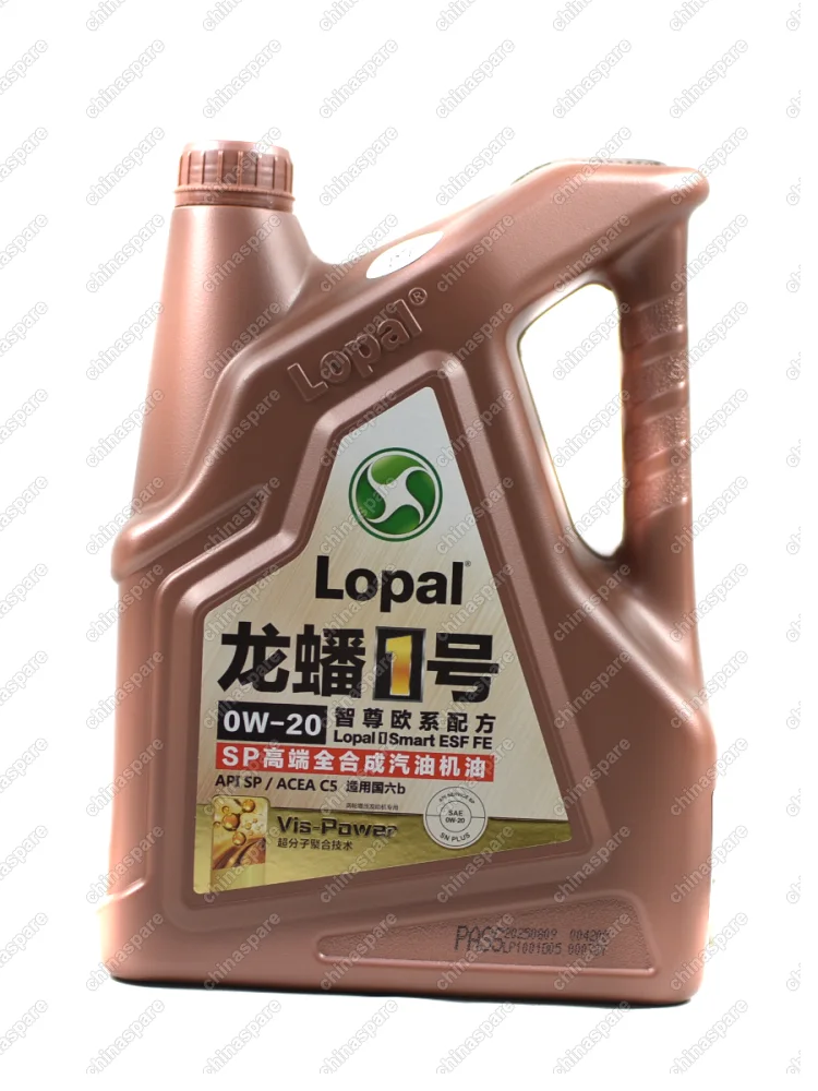 Масло моторное Lopal 1 Smart ESF FE SP 0W-20 API SP/SN Plus, ACEA C5,  Volvo VCC RBS0-2AE, BAIC MOTOR 4l