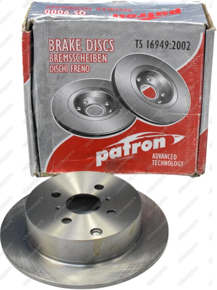 Диск тормозной задний Patron Geely Vision, Lifan Solano, BYD F3