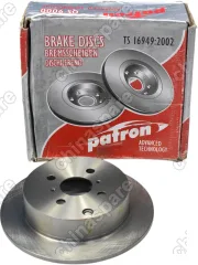 Диск тормозной задний Patron Geely Vision, Lifan Solano, BYD F3