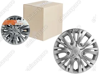 Колпаки колесные 13 дюймов Лион серебристый, карбон